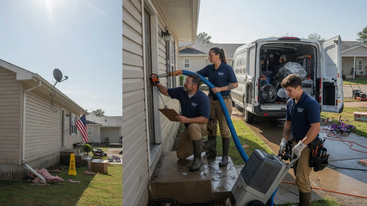 Ceiling Water Damage Restoration in South Roxana, IL near me